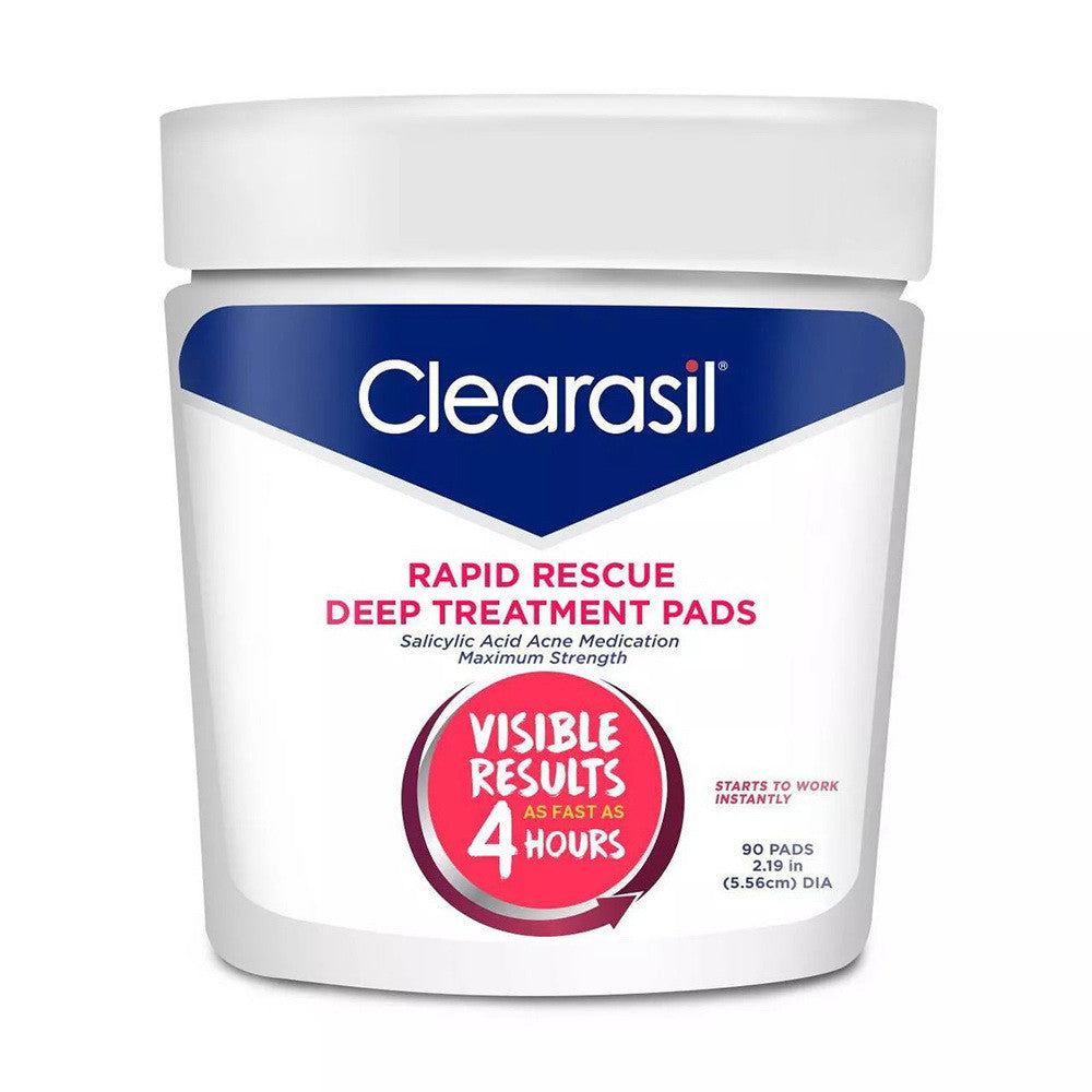 Clearasil Rapid Rescue Deep Treatment Pads, 90 Ea